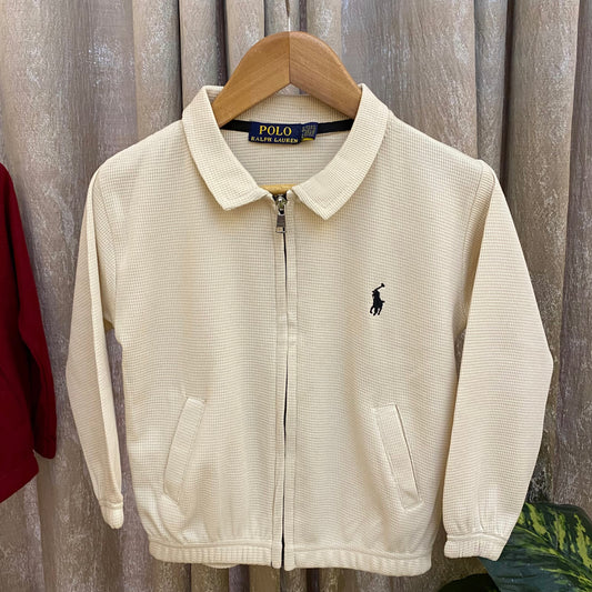 RL - Kids Zipper Waffle Textured - Crème