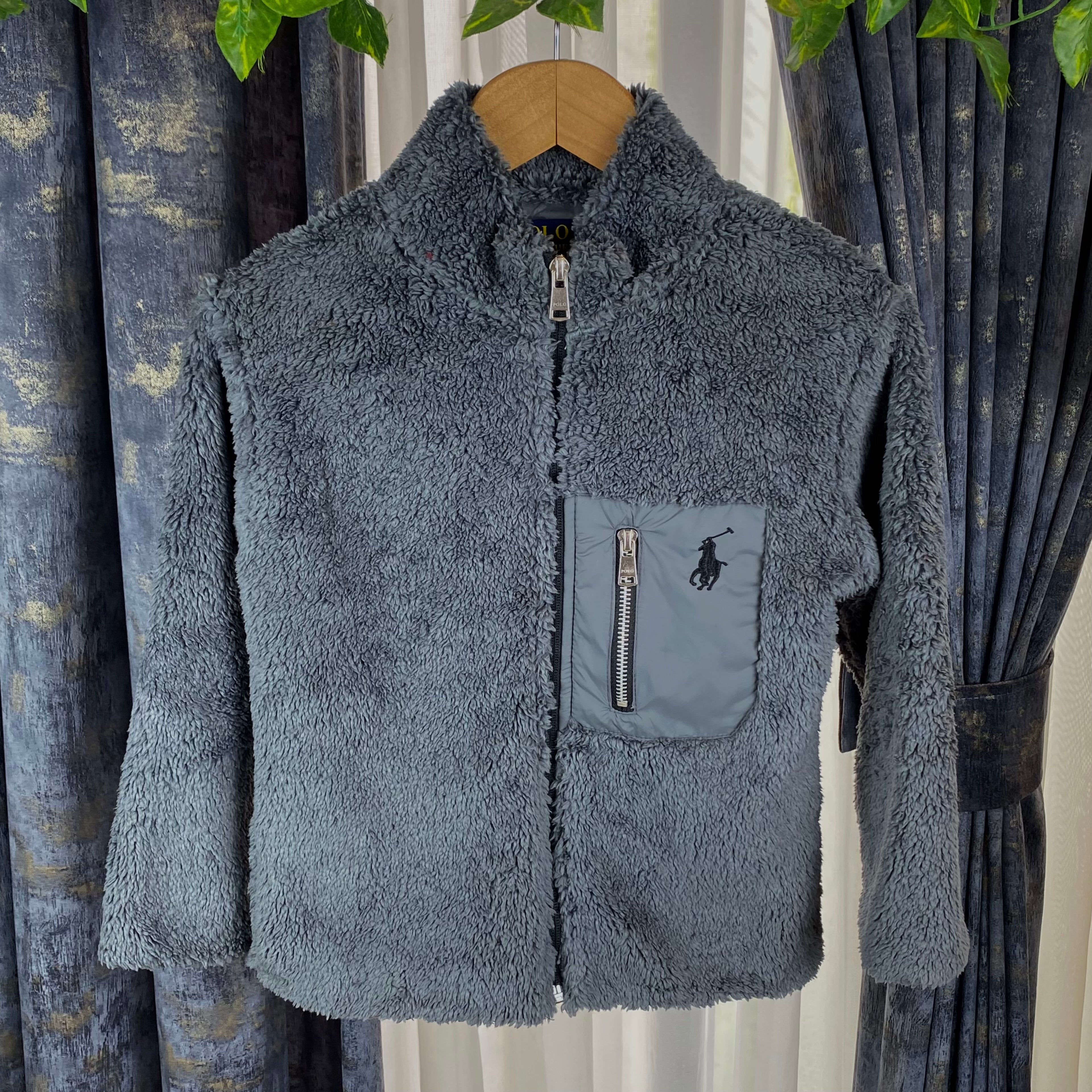 RL - Kids Sherpa Fleece Jacket - Grey