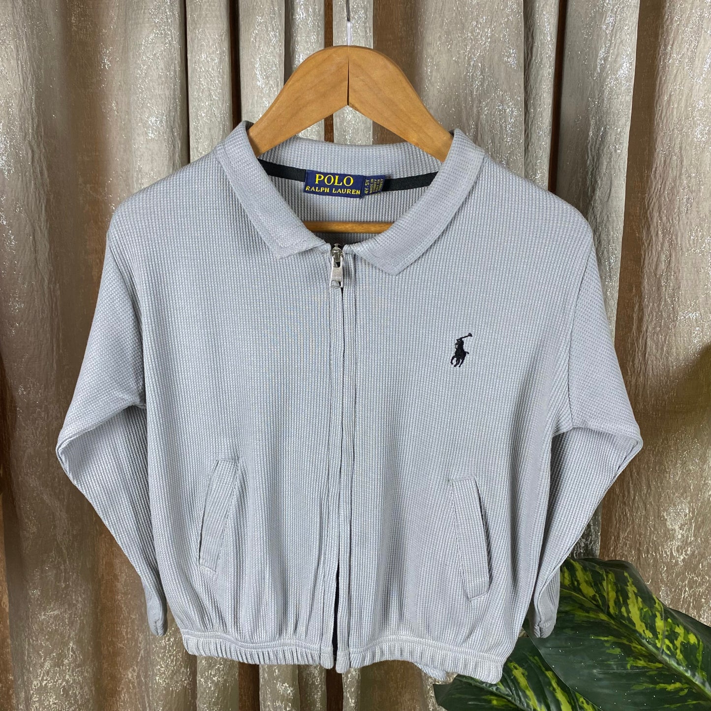 RL - Kids Zipper Waffle Textured - Grey