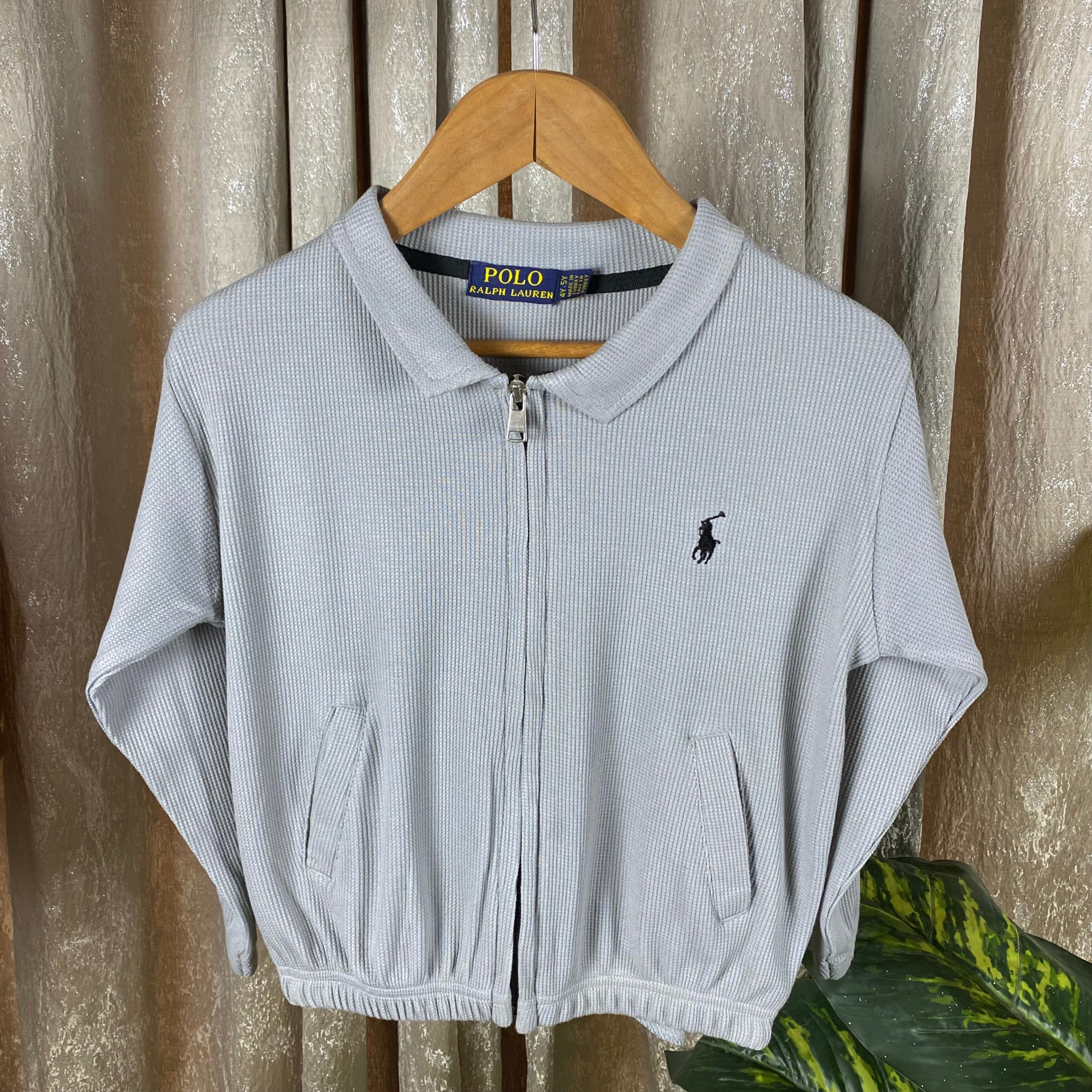 RL - Kids Zipper Waffle Textured - Grey