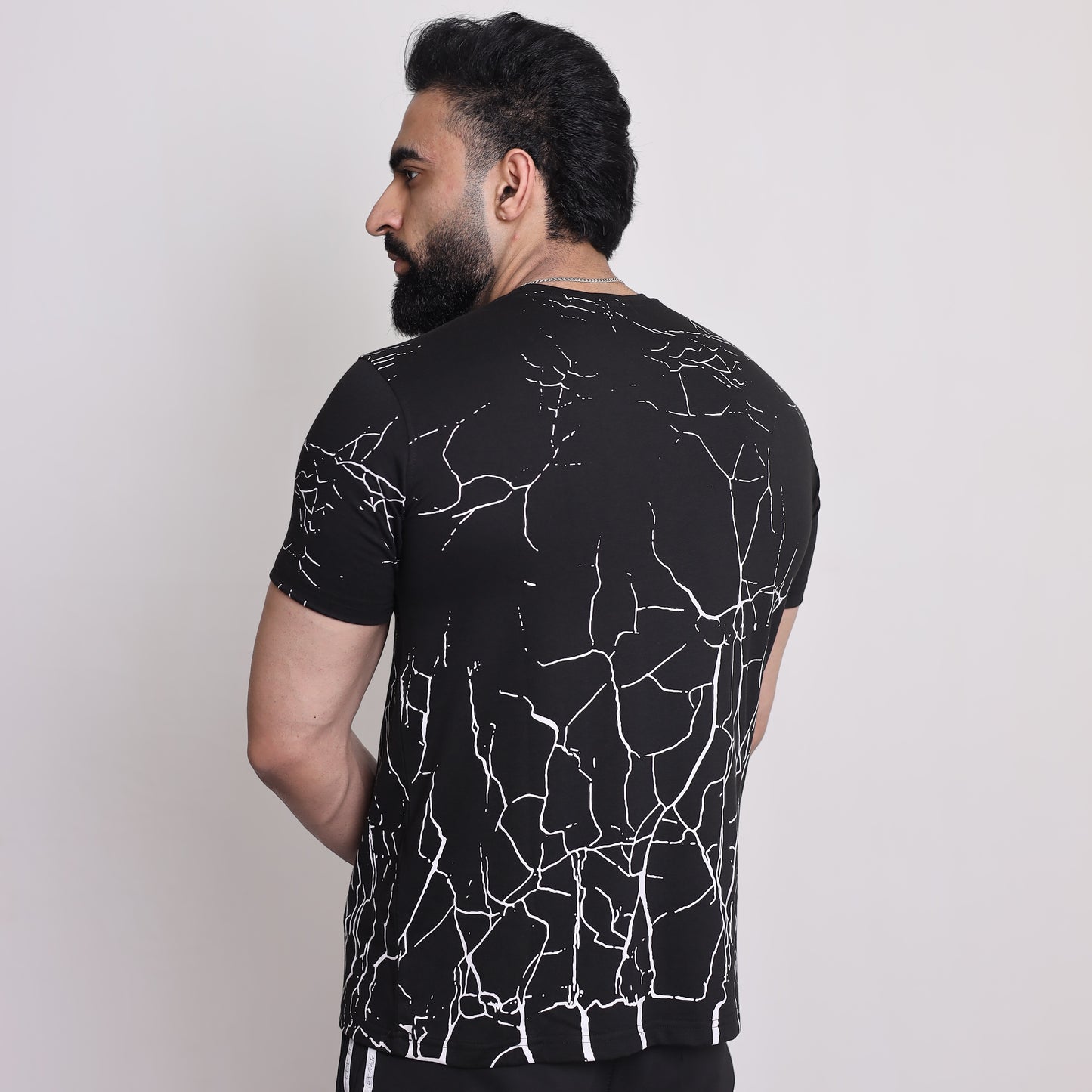 T-Shirt Thunder Print - Black