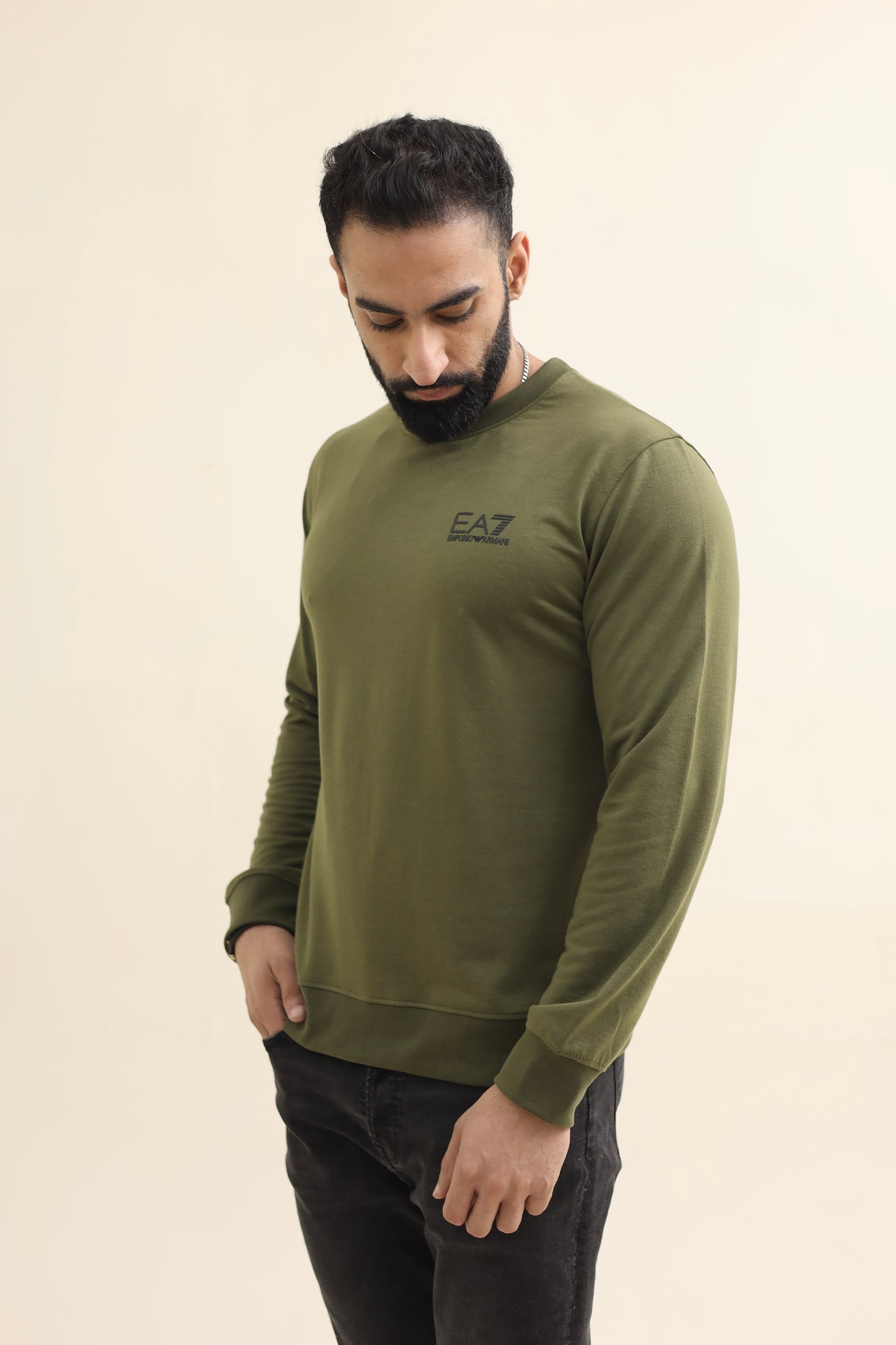 EA Sweatshirt - Dark olive green