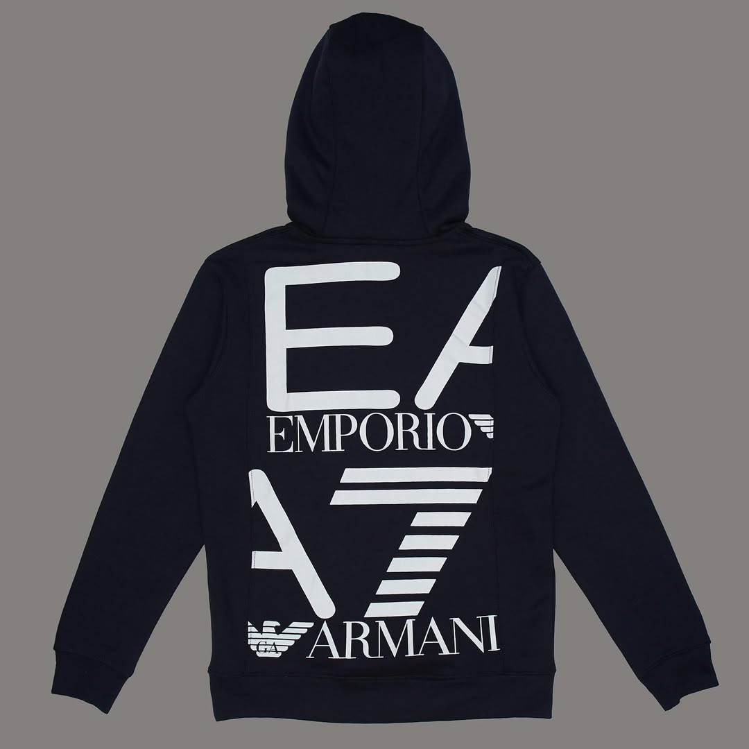 EA Hoodie Back Print - Navy