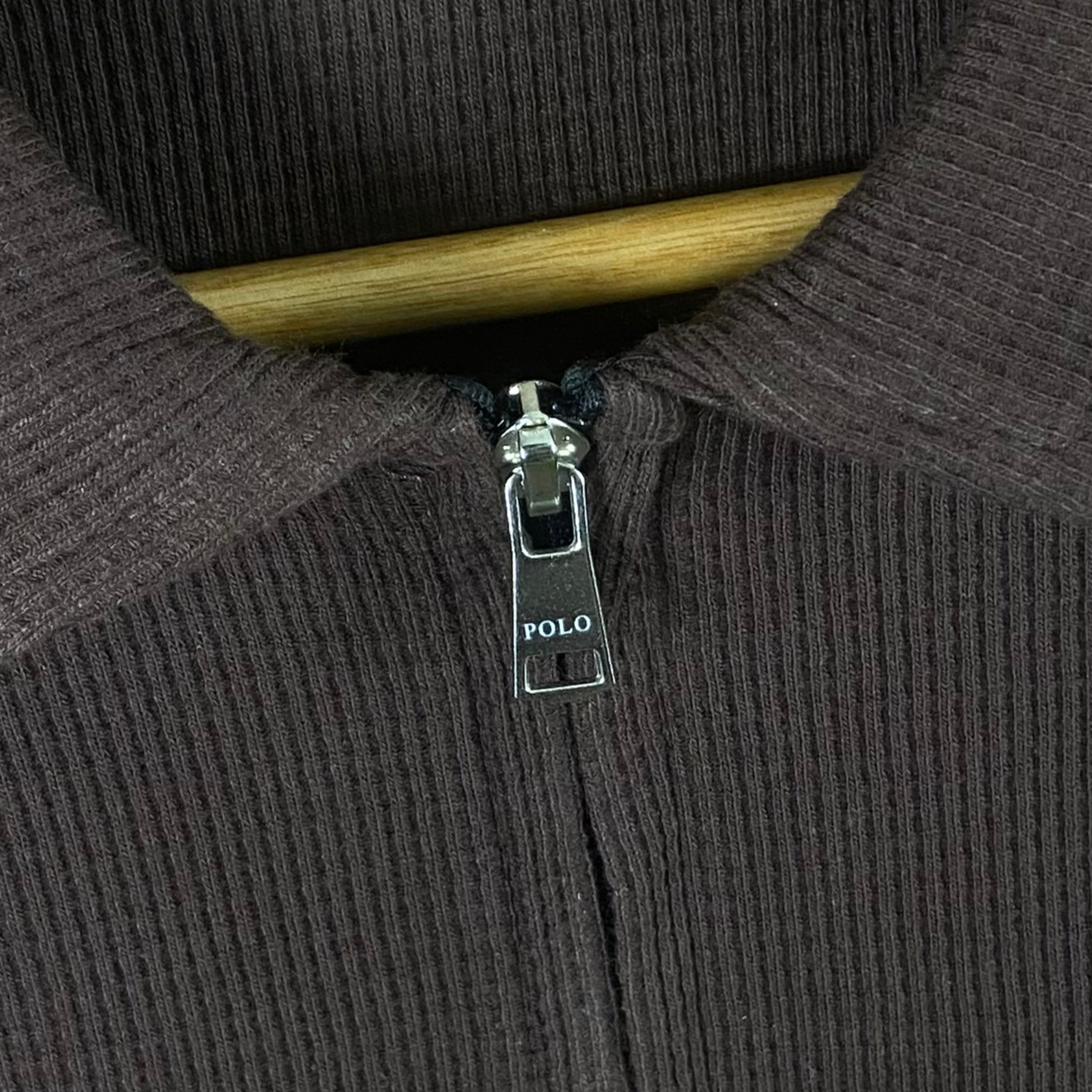 RL - Kids Zipper Waffle Textured - Brown