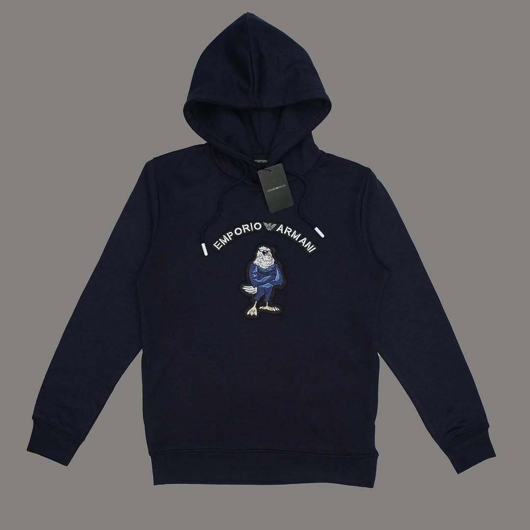 EA Hoodie Bird Embroidery - Navy