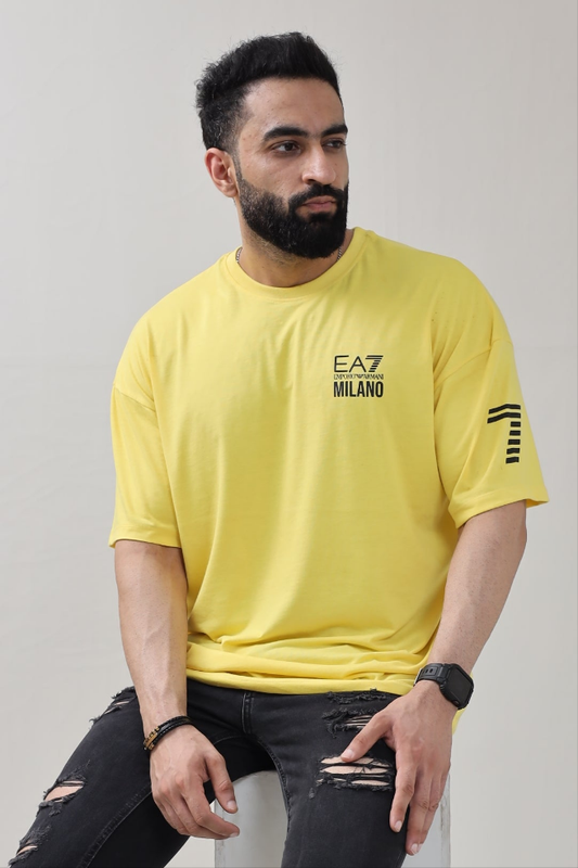 Drop Shoulder T-Shirt - Yellow