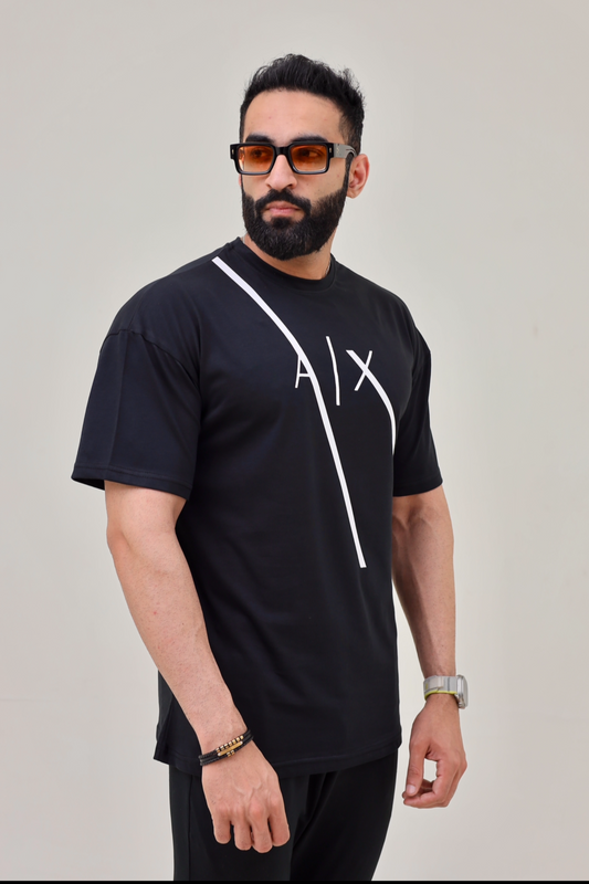 AX Drop Shoulder T-Shirt - Black