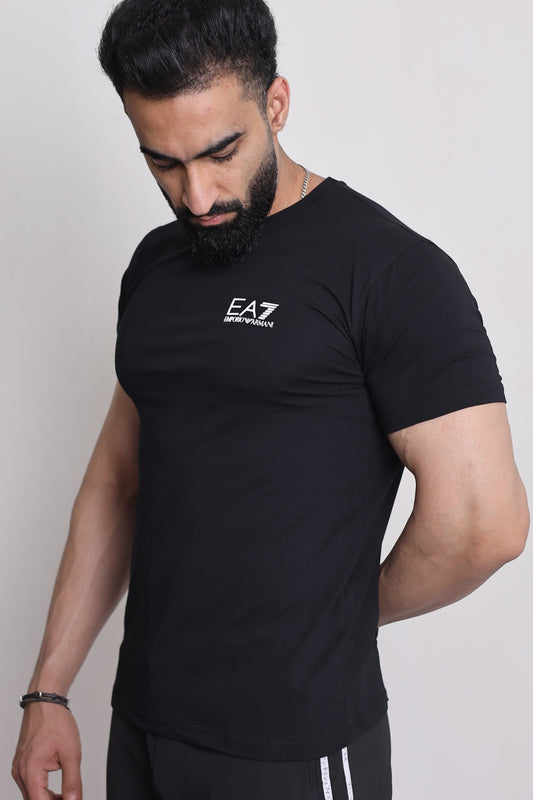 T-Shirt EA - Black Technical Fabric