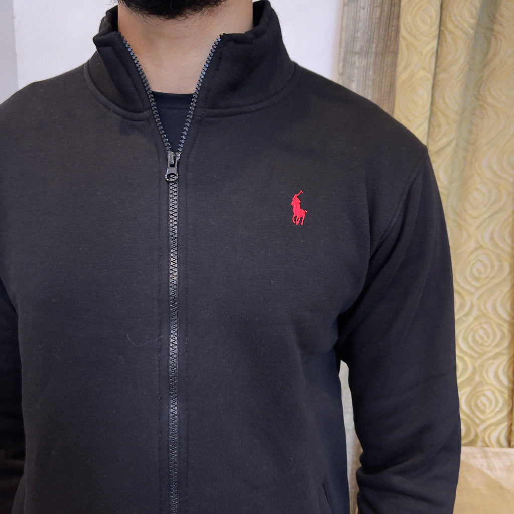 Mock Neck Zipper RL - Black