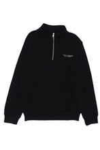 AX Mock neck zipper - black gold foil print