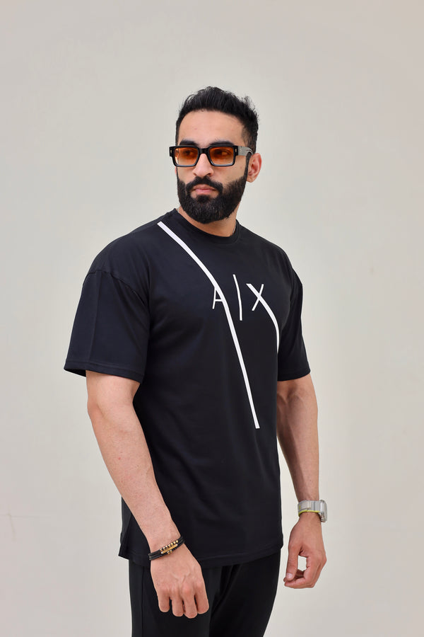 AX Drop Shoulder T-Shirt - Black
