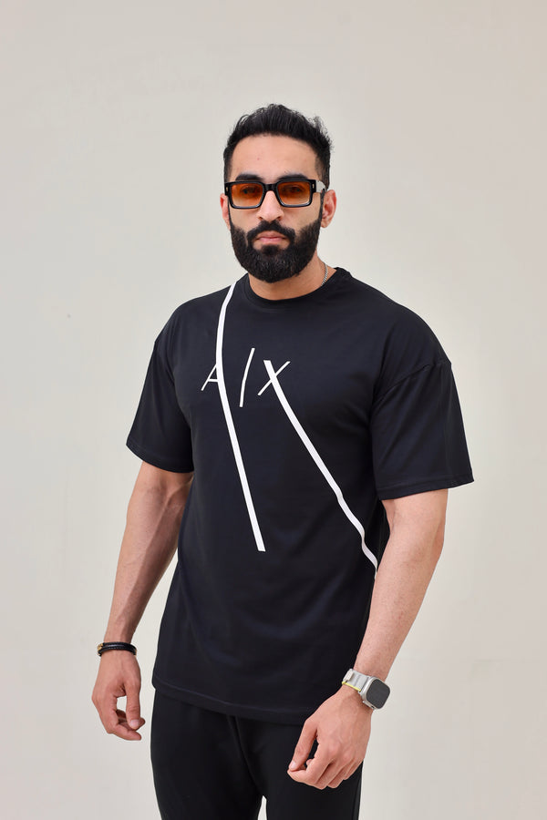 AX Drop Shoulder T-Shirt - Black