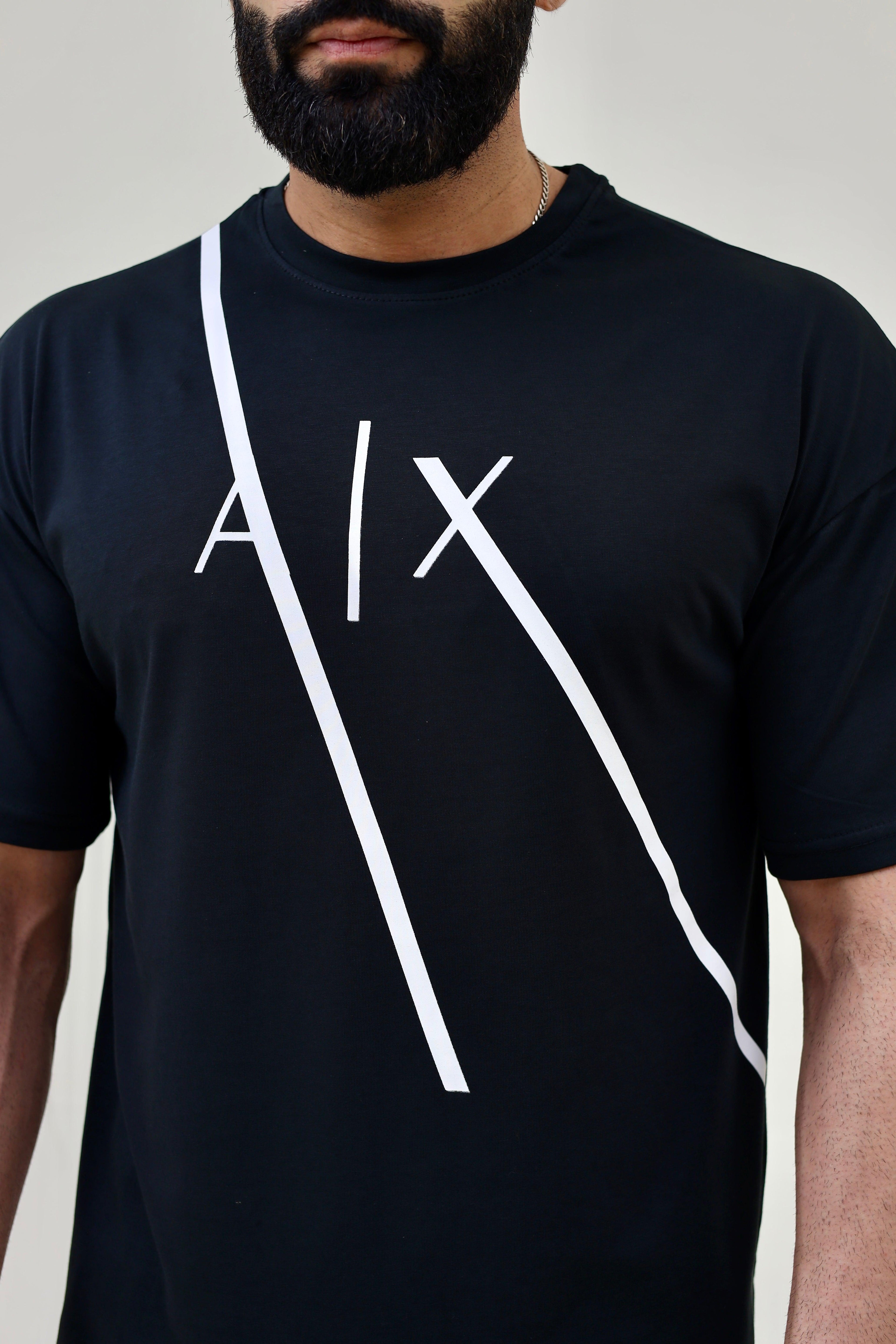 AX Drop Shoulder T-Shirt - Black