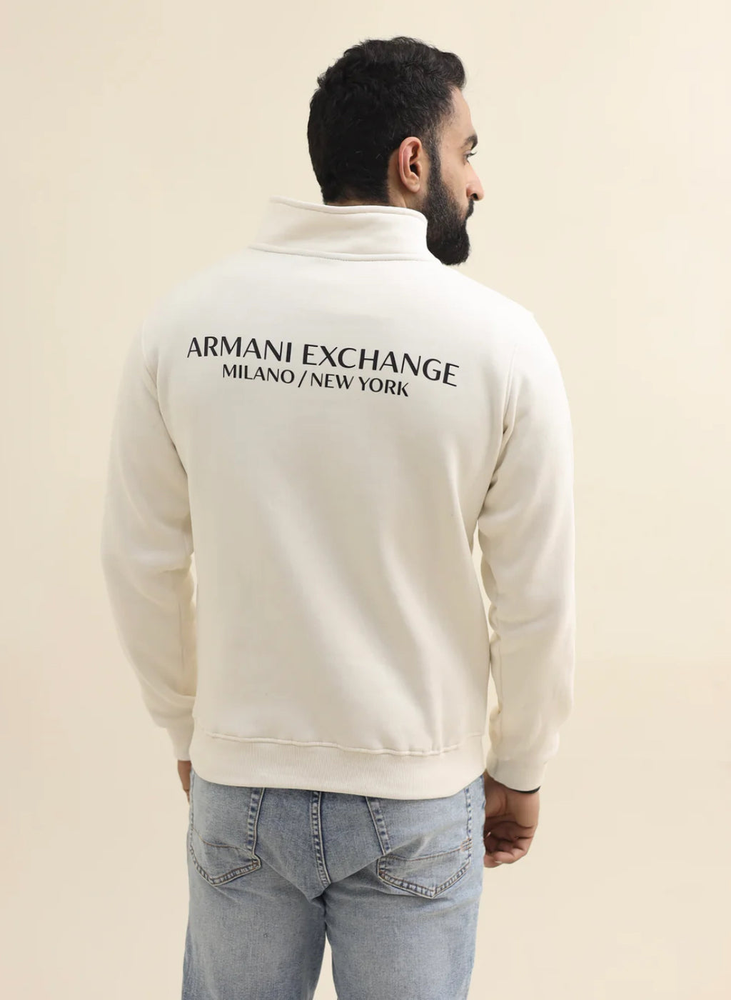 AX Mock neck zipper - Offwhite