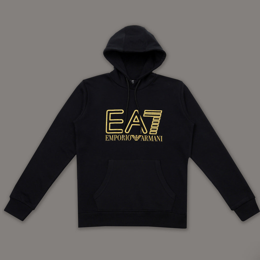 EA Hoodie Gold Print - Black