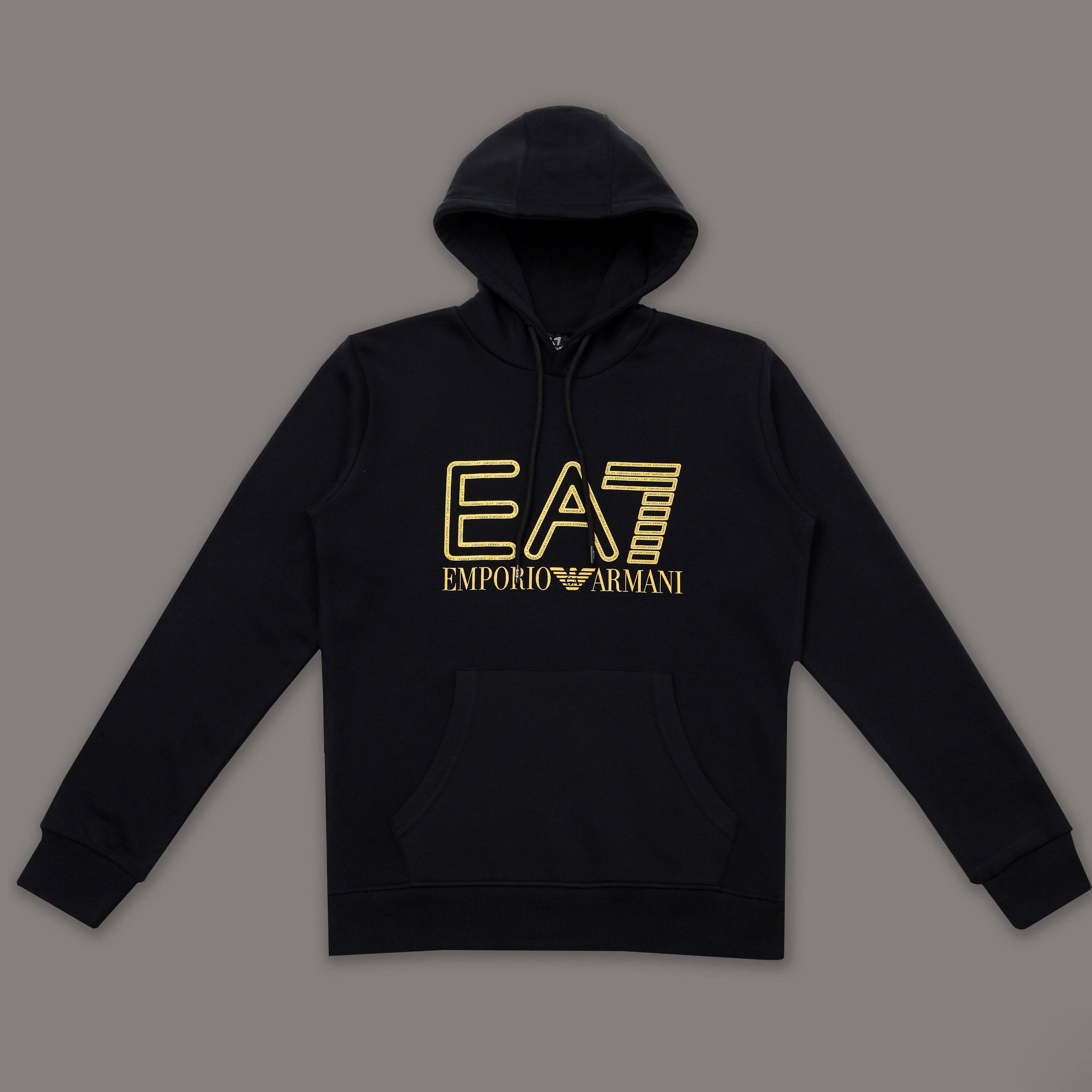 EA Hoodie Gold Print - Black
