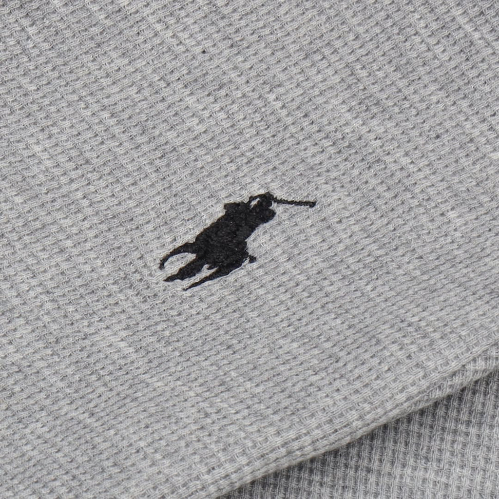 RL - Kids Twinset Waffle Textured - Grey&Black