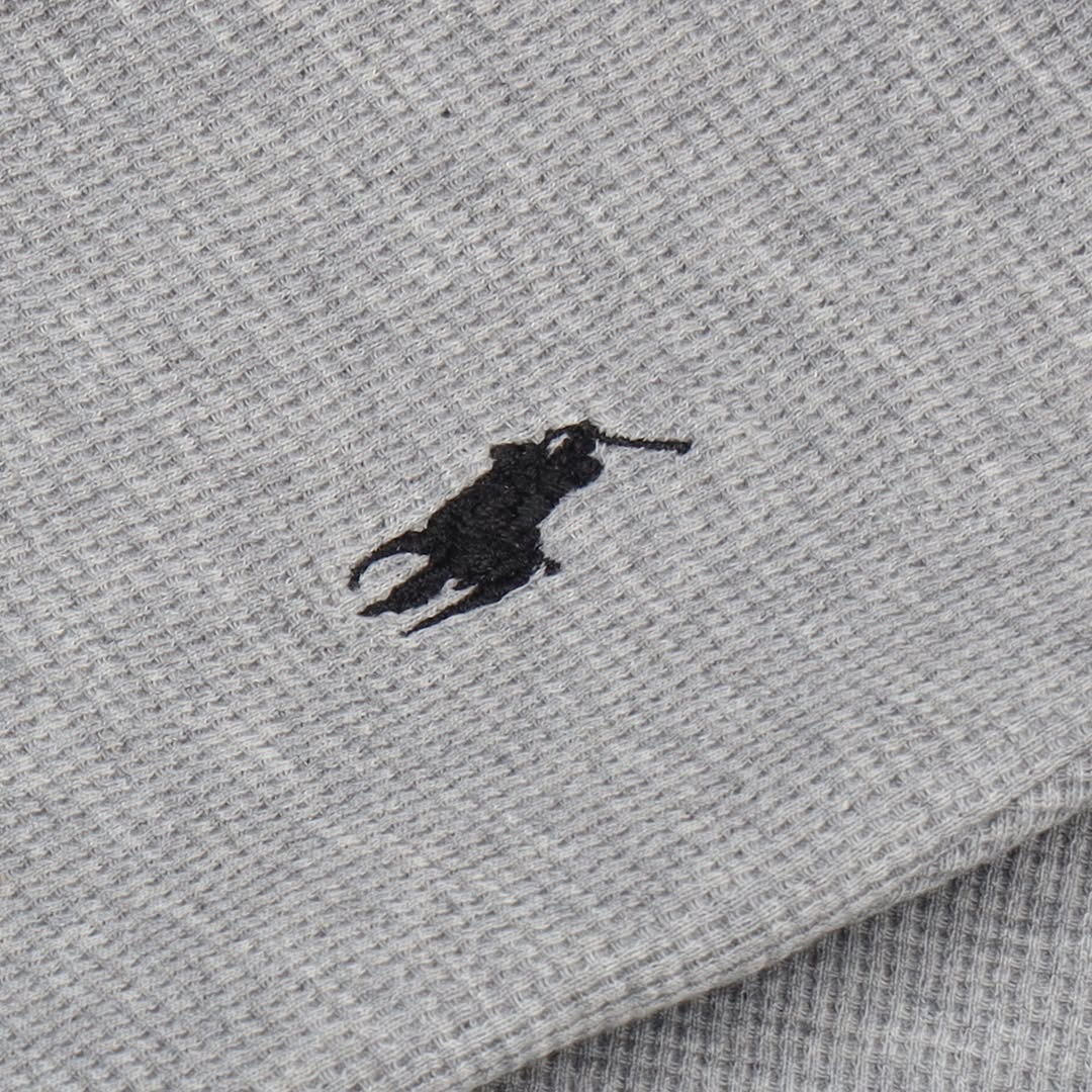 RL - Kids Twinset Waffle Textured - Grey&Black