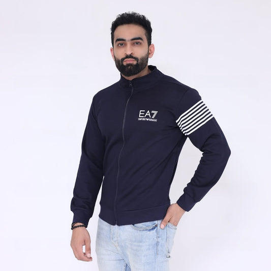EA Zipper Mock Neck - Navy