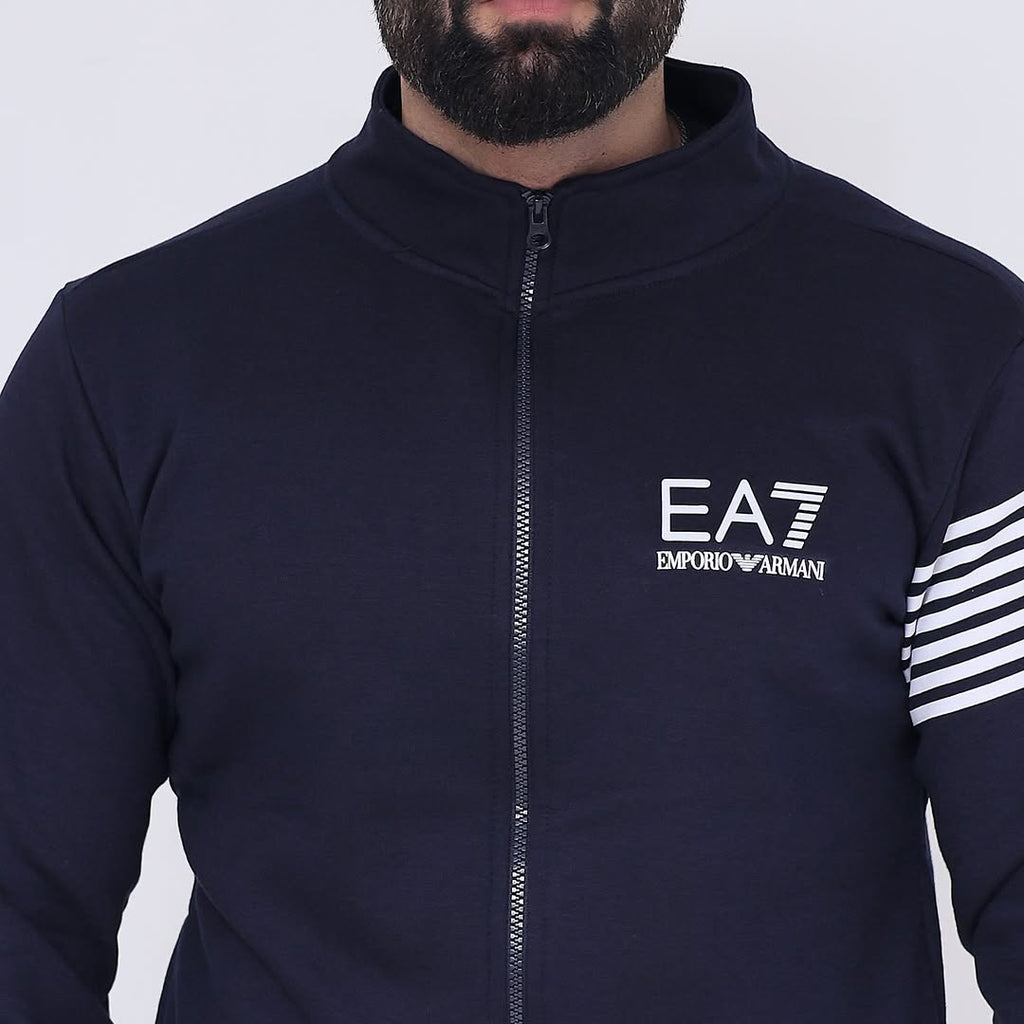 EA Zipper Mock Neck - Navy