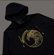 AX Hoodie Eagle Embroidery - Black