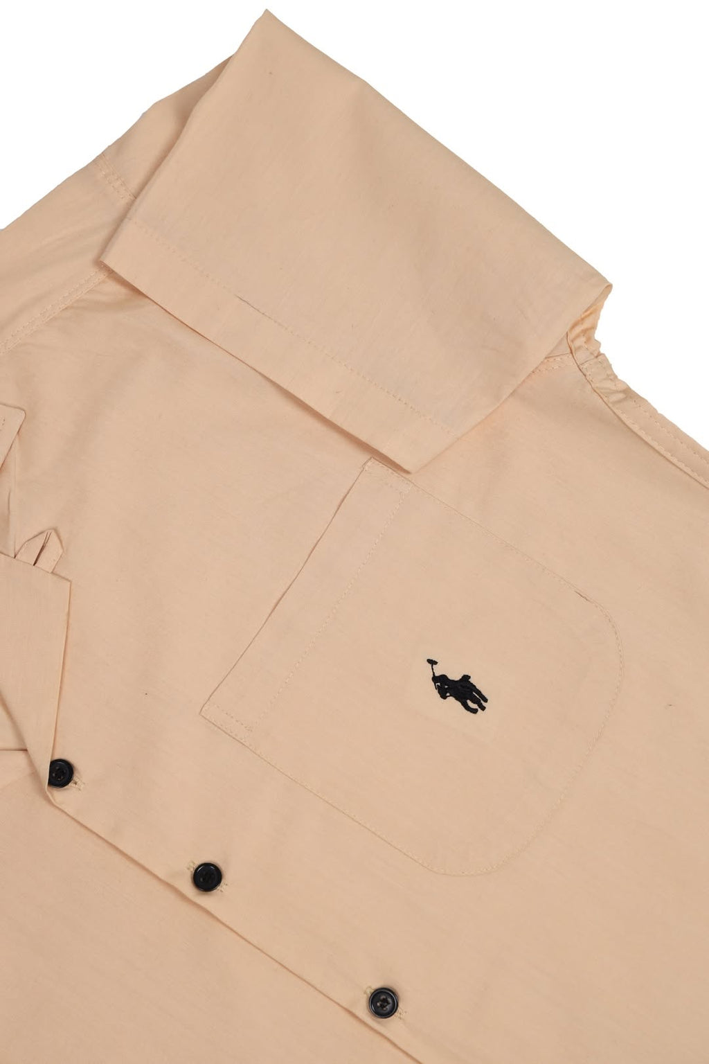 Men's R-L Cuban Collar Shirt – Beige
