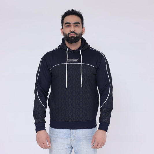 AX Hoodie All Over Print - Navy