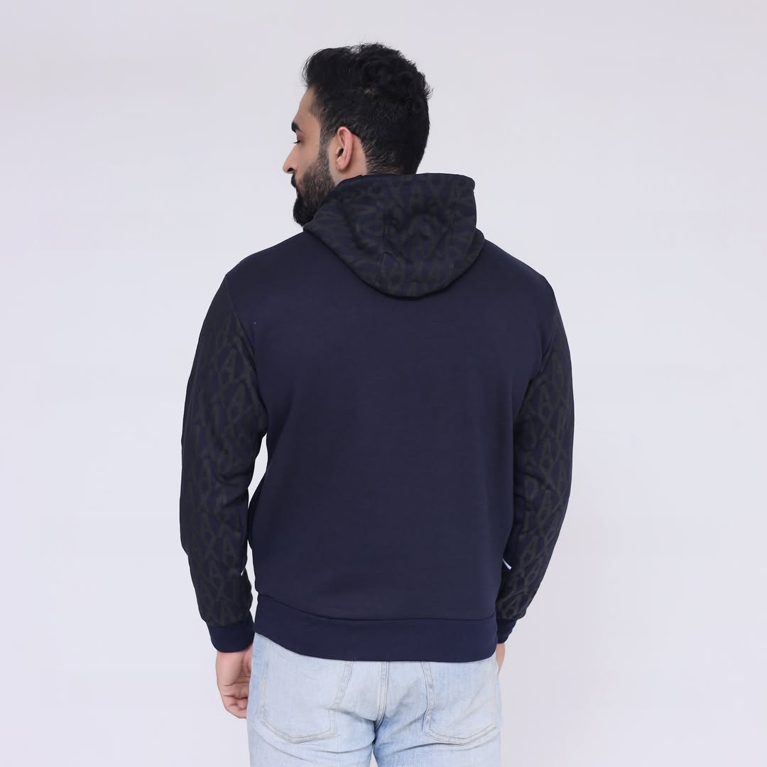 AX Hoodie All Over Print - Navy
