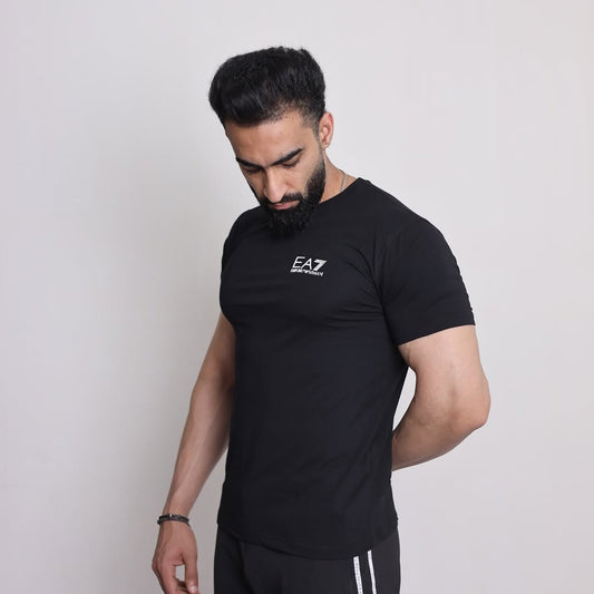 T-Shirt EA - Black Technical Fabric