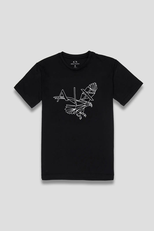 T-Shirt Eagle Print - Black