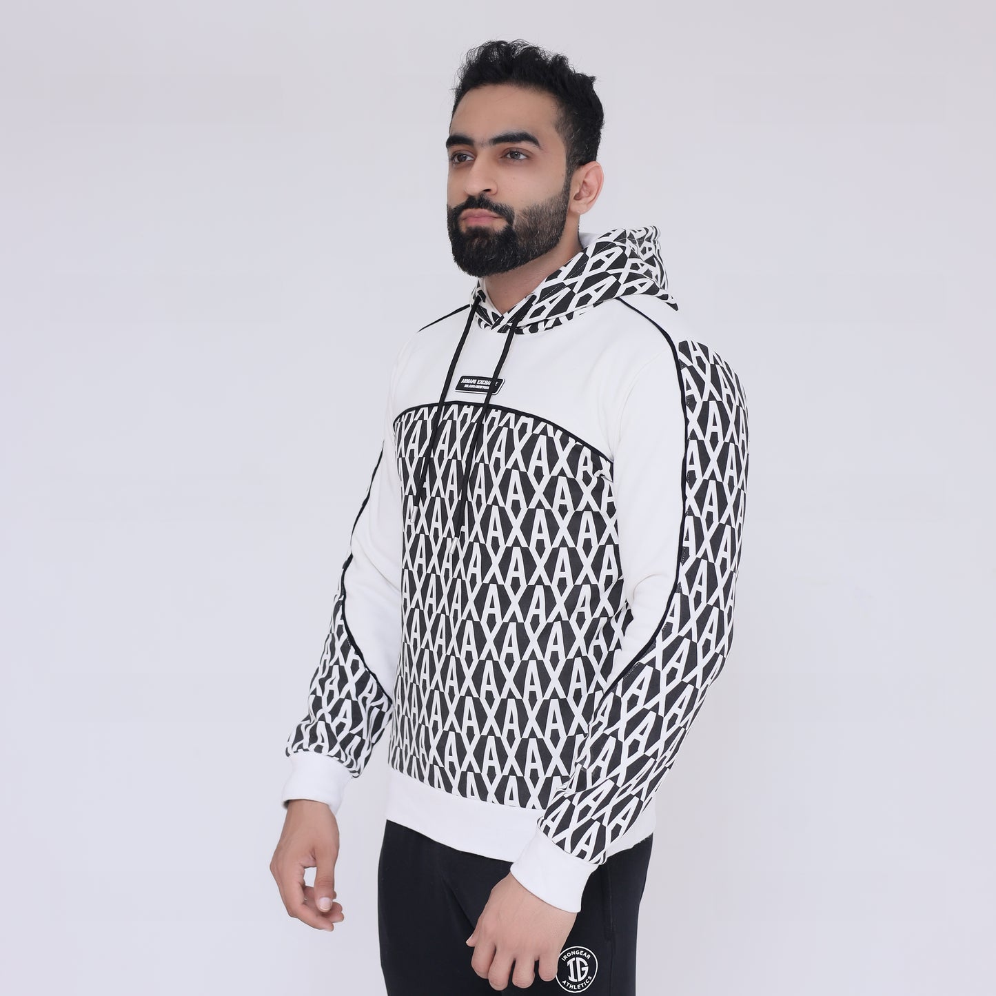 Hoodie All Over Print - White