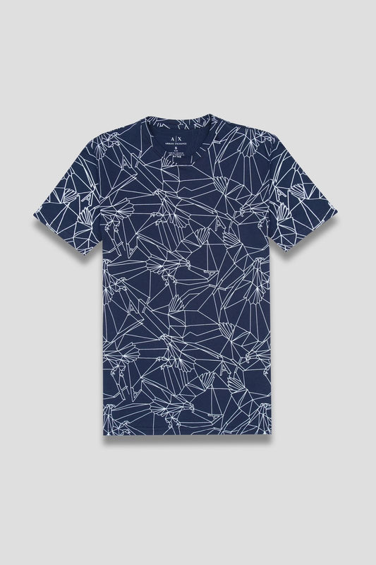 T-Shirt All Over Print - Navy