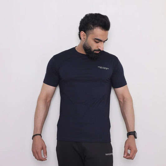 T-Shirt Small HD Print - Navy