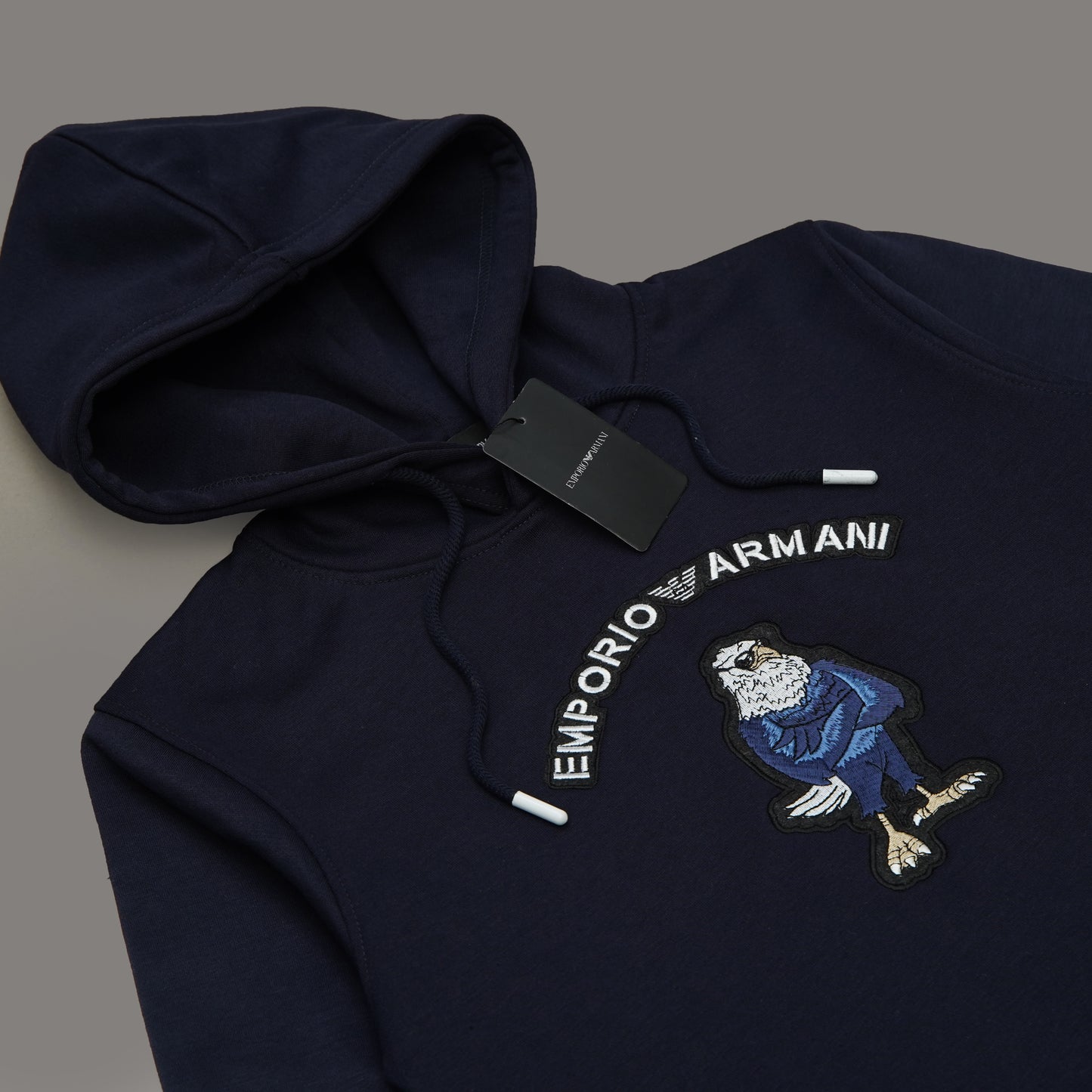 Hoodie Bird Embroidery - Navy