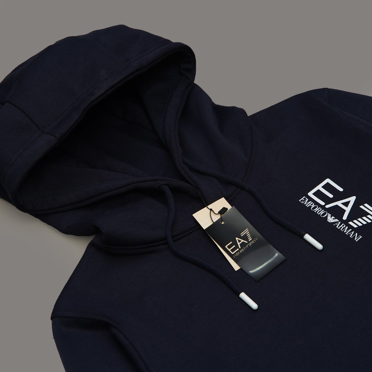 Hoodie Back Print - Navy